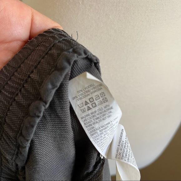 Lucky Brand Gray Lyocell Drawstring Waist Cuffed Shorts w/Pockets Size S - Picture 5 of 6